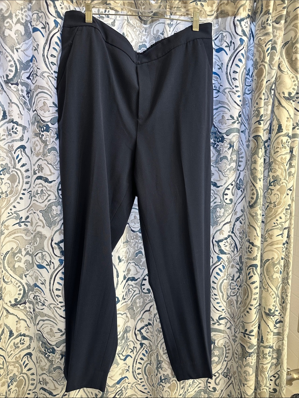 Womens’Tailored Dress Pants in Dark Navy